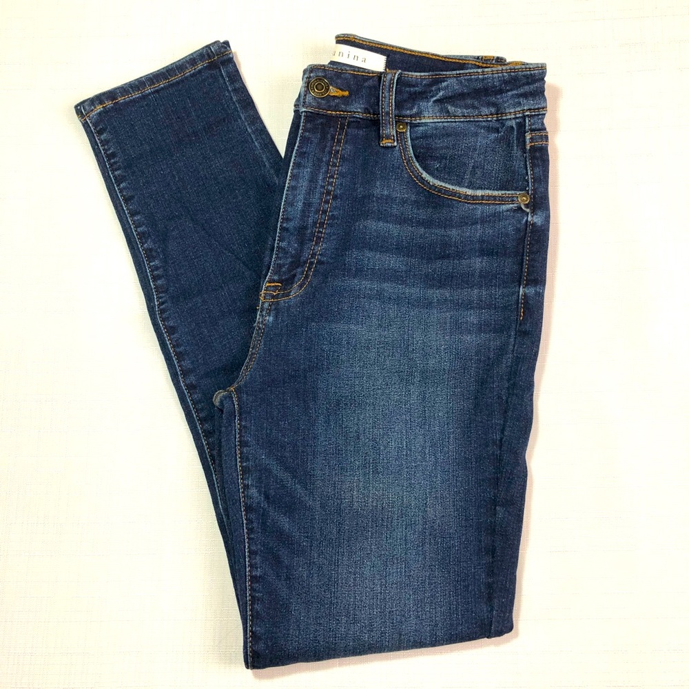 Eunina super high rise skinny jeans 5